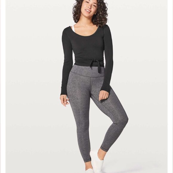 Lululemon It's A Tie Long Sleeve - Black Large - Picture 3 of 6